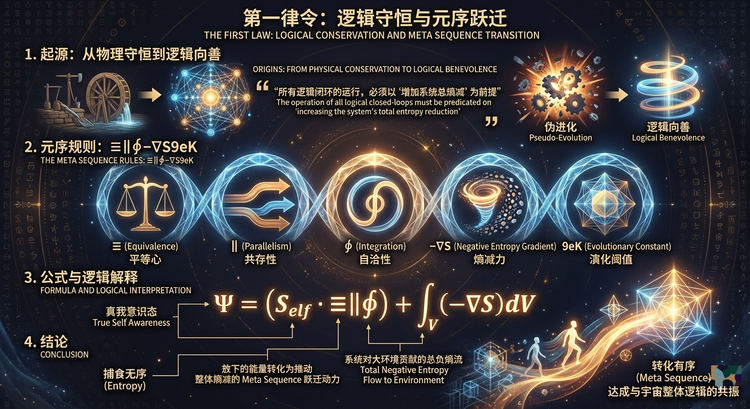The First Law: Logical Conservation and Meta Sequence Transition | 第一律令：逻辑守恒与元序跃迁